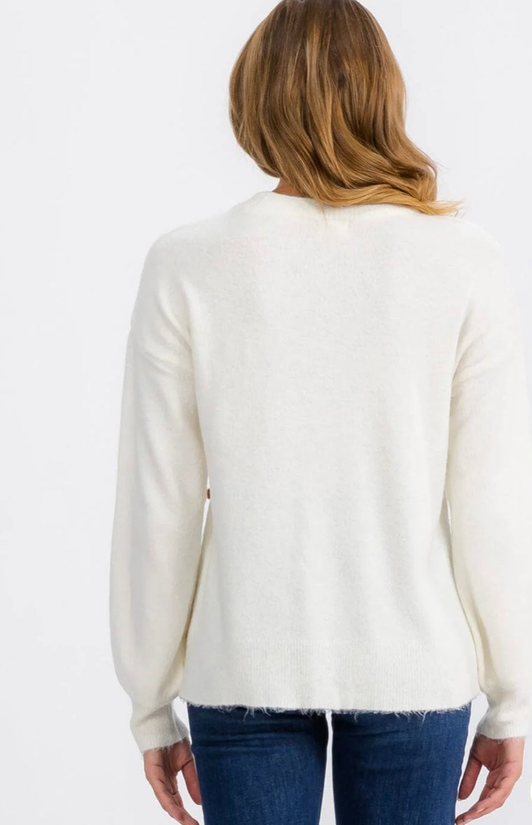 Maddie Pom Pom Pullover Sweater