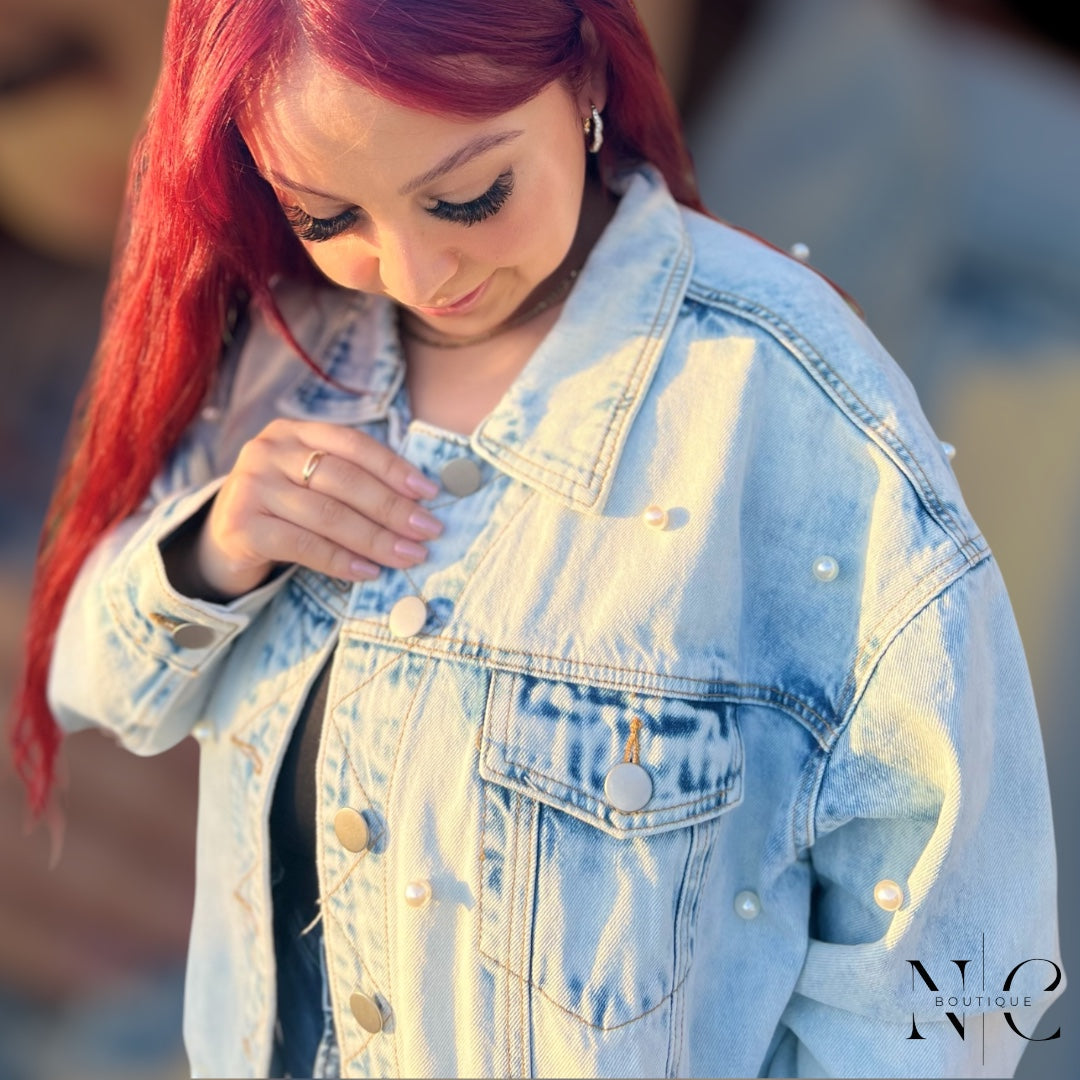 ROSALIE PEARL DENIM JACKET