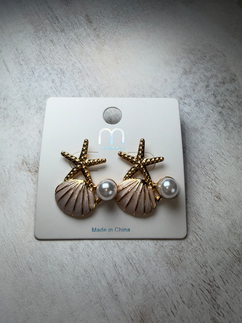 Coral earrings