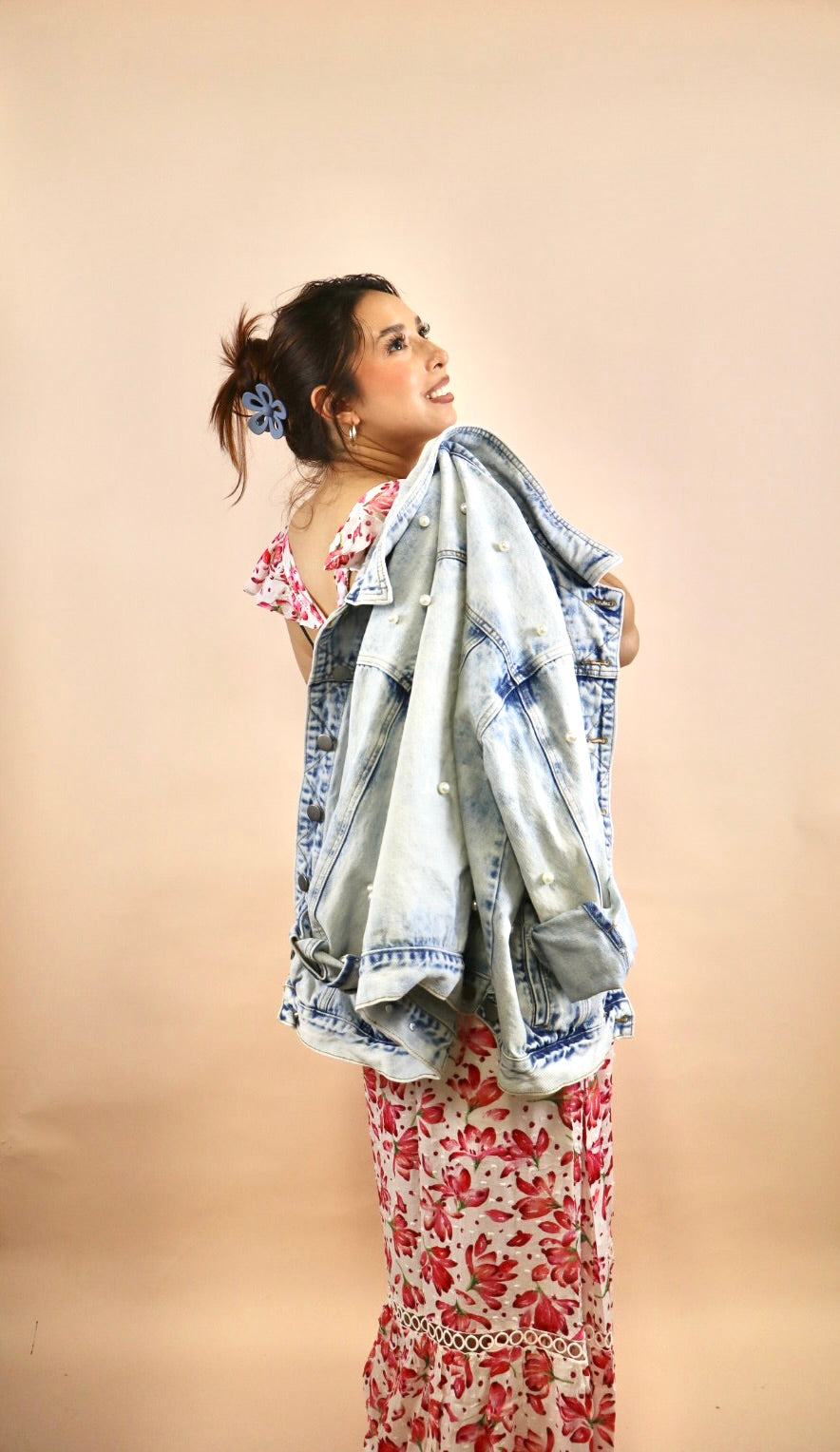 ROSALIE PEARL DENIM JACKET