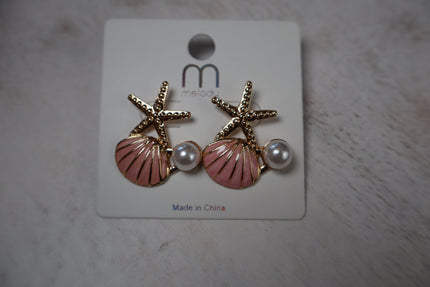Coral earrings