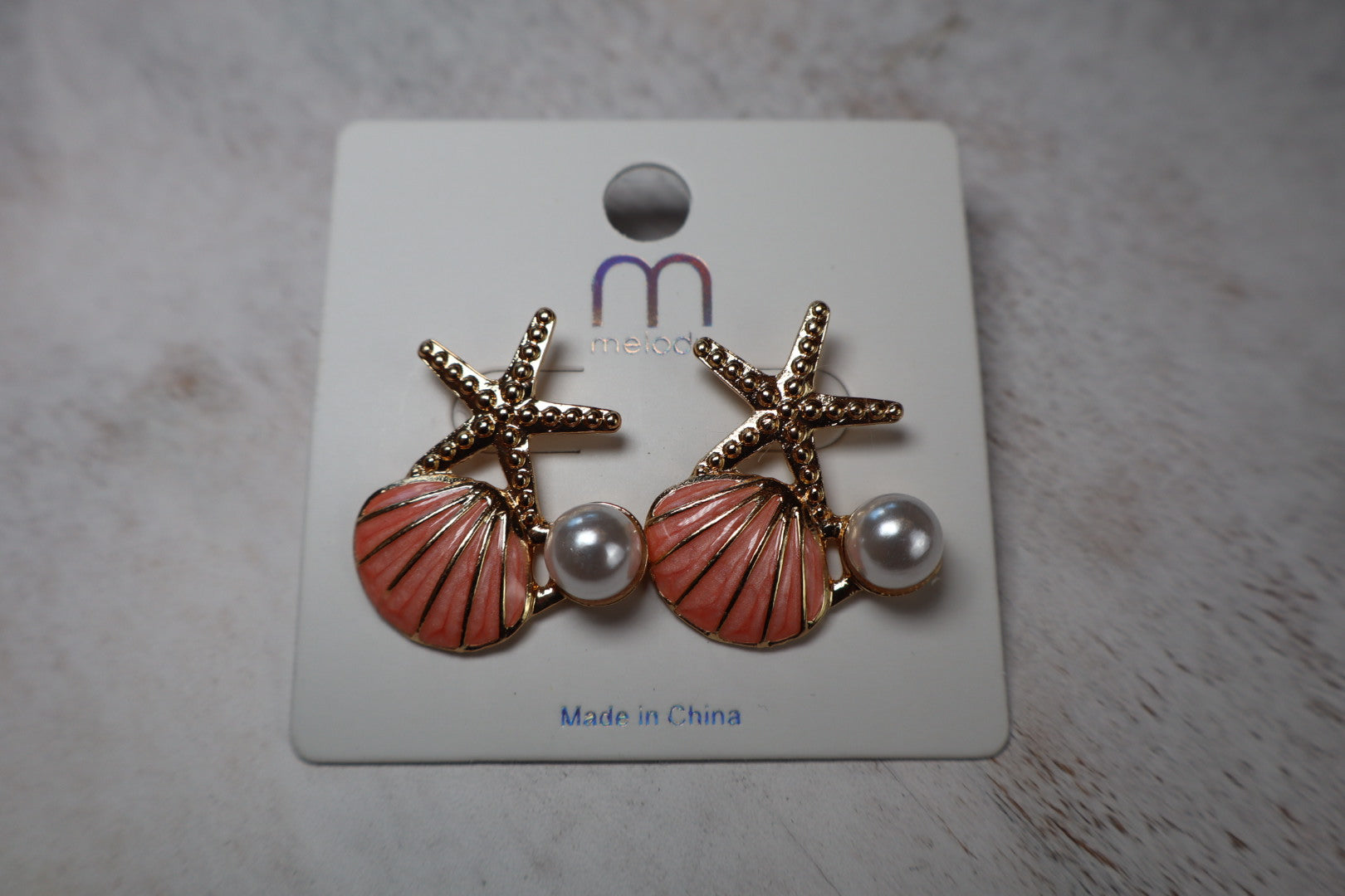 Coral earrings