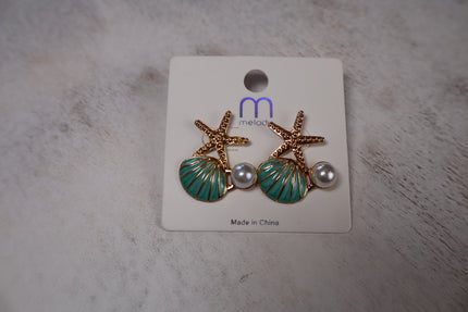 Coral earrings