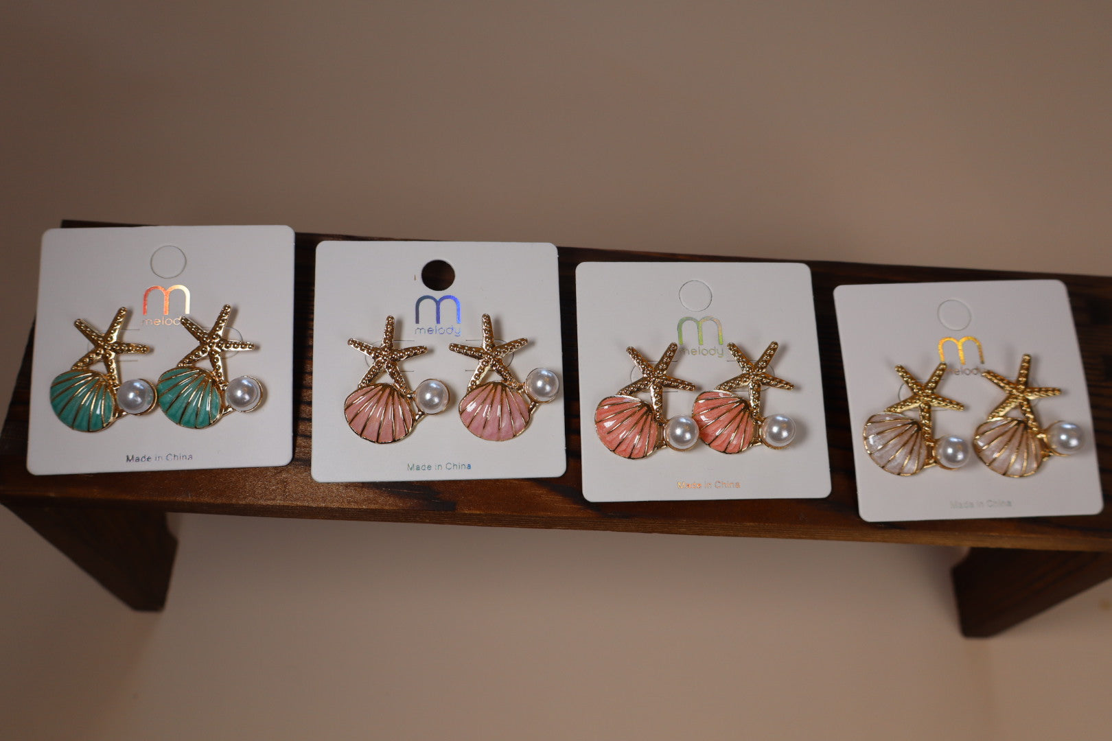 Coral earrings