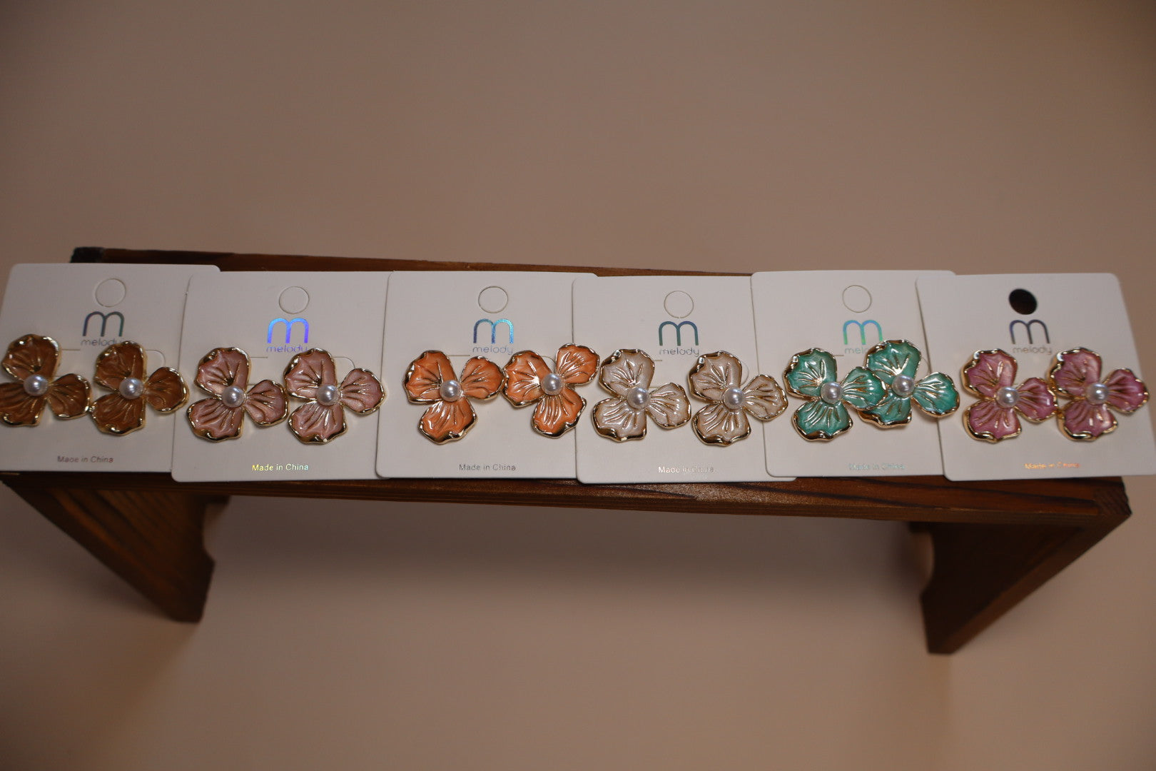 Magnolias earrings