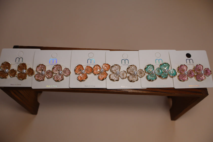 Magnolias earrings