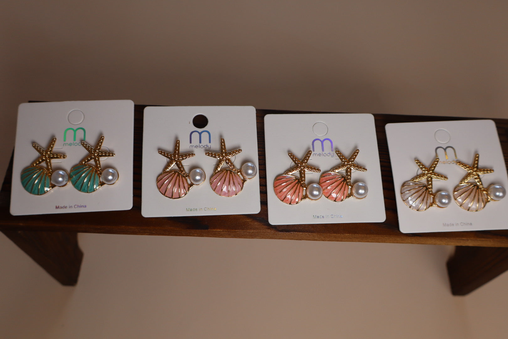 Coral earrings