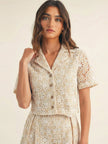 Boho Floral Lace Shirt
